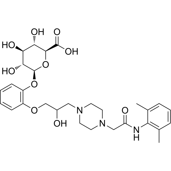 Desmethyl ranolazine β-D-glucuronide 172300-93-5